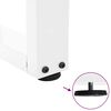 vidaXL Pieds de table basse en forme de V, 2 pi&egrave;ces, blanc, 60 x (30-31,3) cm, acier