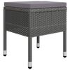 vidaXL Ensemble à manger de jardin 9 pcs Gris