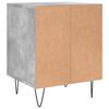 vidaXL Tables de chevet 2 pcs gris b&eacute;ton 40x35x50 cm bois d&rsquo;ing&eacute;nierie