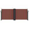 vidaXL Auvent lat&eacute;ral r&eacute;tractable marron 100x600 cm