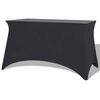 vidaXL Housse extensible de table 2 pi&egrave;ces 183 x 76 x 74 cm Anthracite