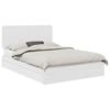 vidaXL Lit de Rangement Blanc 150 x 200 cm Bois d'ing&eacute;nierie