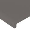vidaXL Têtes de lit 2 pcs Gris 80x5x78/88 cm Similicuir
