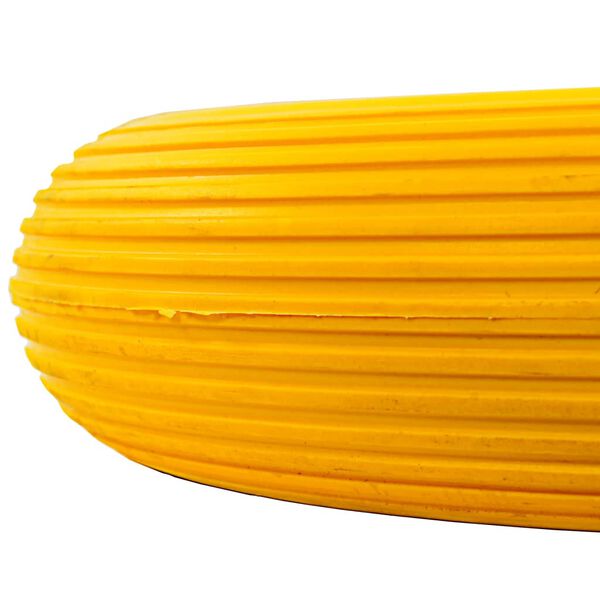 vidaXL Roue pour brouette avec axe PU solide 4.00-8 390 mm