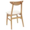 vidaXL Chaises de salle &agrave; manger 2 pcs Naturel 42 x 47.5 x 81 cm