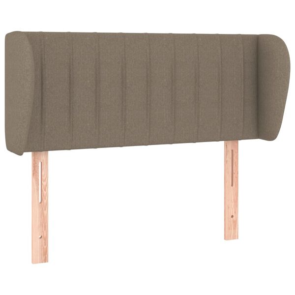 vidaXL T&ecirc;te de lit avec oreilles Taupe 83x23x78/88 cm Tissu