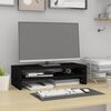 vidaXL Support de moniteur Noir (52-101)x22x14 cm Bois de pin solide