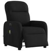 vidaXL Fauteuil de massage inclinable &eacute;lectrique Noir Tissu
