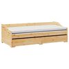 vidaXL Lit de jour avec gigogne sans matelas IRUN 90x200 cm