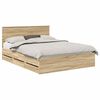 vidaXL Cadre de lit Ch&ecirc;ne Sonoma 150 x 200 cm Bois Ing&eacute;nierie