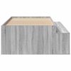 vidaXL Cadre de lit Gris Sonoma 70 x 190 cm Bois d'ing&eacute;nierie