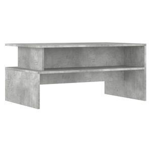 vidaXL Table basse gris b&eacute;ton 90x55x42,5 cm bois d'ing&eacute;nierie