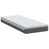 vidaXL Matelas Blanc et Gris 80 x 200 cm Tissu jacquard