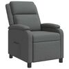 vidaXL Fauteuil inclinable Gris fonc&eacute; Tissu