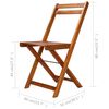 vidaXL Chaises de bistro d'ext&eacute;rieur lot de 2 Bois d'acacia solide