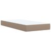 vidaXL Sommier à lattes de lit avec matelas Cappuccino 80x200 cm