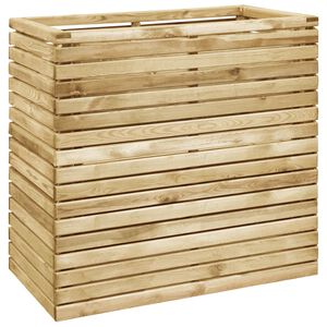 vidaXL Lit sur&eacute;lev&eacute; 100x50x100 cm Bois de pin impr&eacute;gn&eacute;