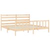 vidaXL Cadre de lit sans matelas 200x200 cm bois massif de pin