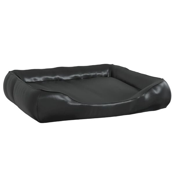 vidaXL Lit pour chien Noir 80x68x23 cm Similicuir