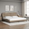 vidaXL Lit avec matelas Hvar cappuccino 200x200 cm similicuir