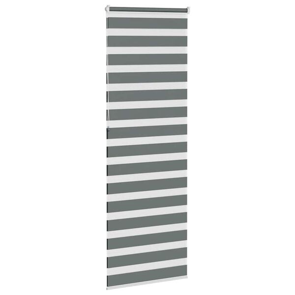 vidaXL Store z&egrave;bre gris fonc&eacute; largeur du tissu 85,9 cm polyester