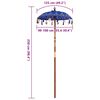 vidaXL Parasol balinais Bleu 95 x 95 x 260 cm