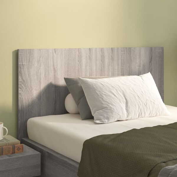vidaXL T&ecirc;te de lit Sonoma gris 120x1,5x80 cm Bois d'ing&eacute;nierie