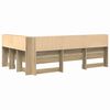 vidaXL T&ecirc;te de lit de rangement Ch&ecirc;ne Sonoma 120 cm Bois d'ing&eacute;nierie