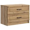 vidaXL Cabinet de chevet Ch&ecirc;ne artisanal 62 x 34,5 x 44,5 cm