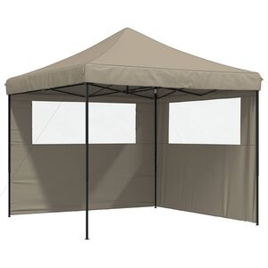 vidaXL Tente de f&ecirc;te 292 x 292 x 315 cm Taupe Tissu Oxford