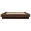 vidaXL Cadre de lit sans matelas ch&ecirc;ne marron 140x190 cm