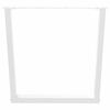 vidaXL Pieds de table &agrave; manger en V 3 pi&egrave;ces Blanc 90 x (72-73,3) cm Acier