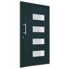 vidaXL Porte d'entrée Aluminium et PVC Anthracite 100x200 cm