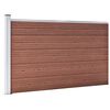 vidaXL Cl&ocirc;ture de jardin WPC 175x105 cm Marron
