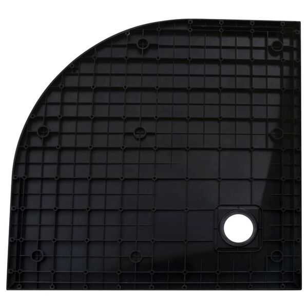 vidaXL Receveur de douche SMC Noir 90x90 cm