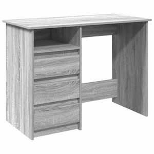 vidaXL Bureau sonoma gris 102x50x75 cm bois d'ing&eacute;nierie