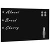 vidaXL Tableau noir magn&eacute;tique mural Verre 50x30 cm