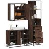 vidaXL Ensemble de meubles de salle de bain 3 pcs Chêne marron