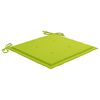 vidaXL Chaises de jardin lot de 2 avec coussins vert vif Bois de teck