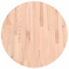 vidaXL Dessus de table &Oslash;60x2,5 cm rond bois massif de h&ecirc;tre