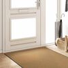 vidaXL Tapis d'entr&eacute;e Cr&egrave;me et noir 120 x 350 cm Polyamide et PVC