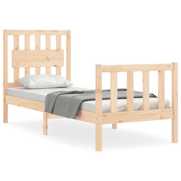 vidaXL Cadre de lit sans matelas bois de pin massif