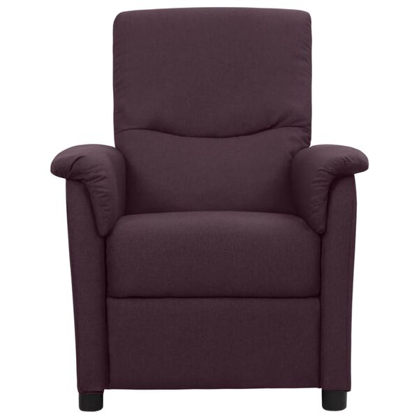 vidaXL Fauteuil de massage Violet Tissu