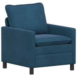 vidaXL Canap&eacute; Bleu 76 x 81 x 87,5 cm Velours