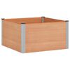 vidaXL Jardini&egrave;re sur&eacute;lev&eacute;e Marron 100 x 100 x 54 cm alu.