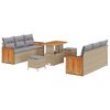 vidaXL Ensemble de canap&eacute; de jardin 9 pi&egrave;ces 8-Nombre de places
