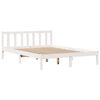 vidaXL Cadre de lit sans matelas blanc 140x200 cm bois de pin massif