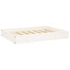 vidaXL Lit pour chien Blanc 71,5x54x9 cm Bois de pin solide