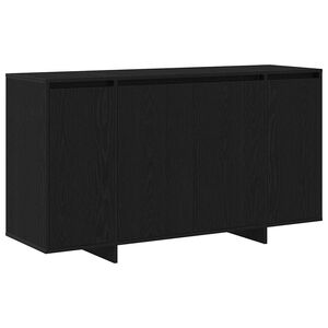 vidaXL Buffet Ch&ecirc;ne noir 135 x 41 x 75 cm Bois d'ing&eacute;nierie