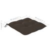 vidaXL Chaises de jardin et coussins taupe lot de 4 Bois teck massif